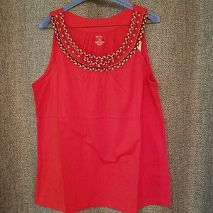 NEW Sonoma Life&Style Red Tank Top Size XL